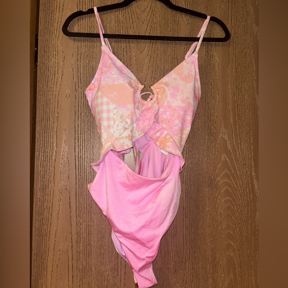 Altard state pink one piece swim suit